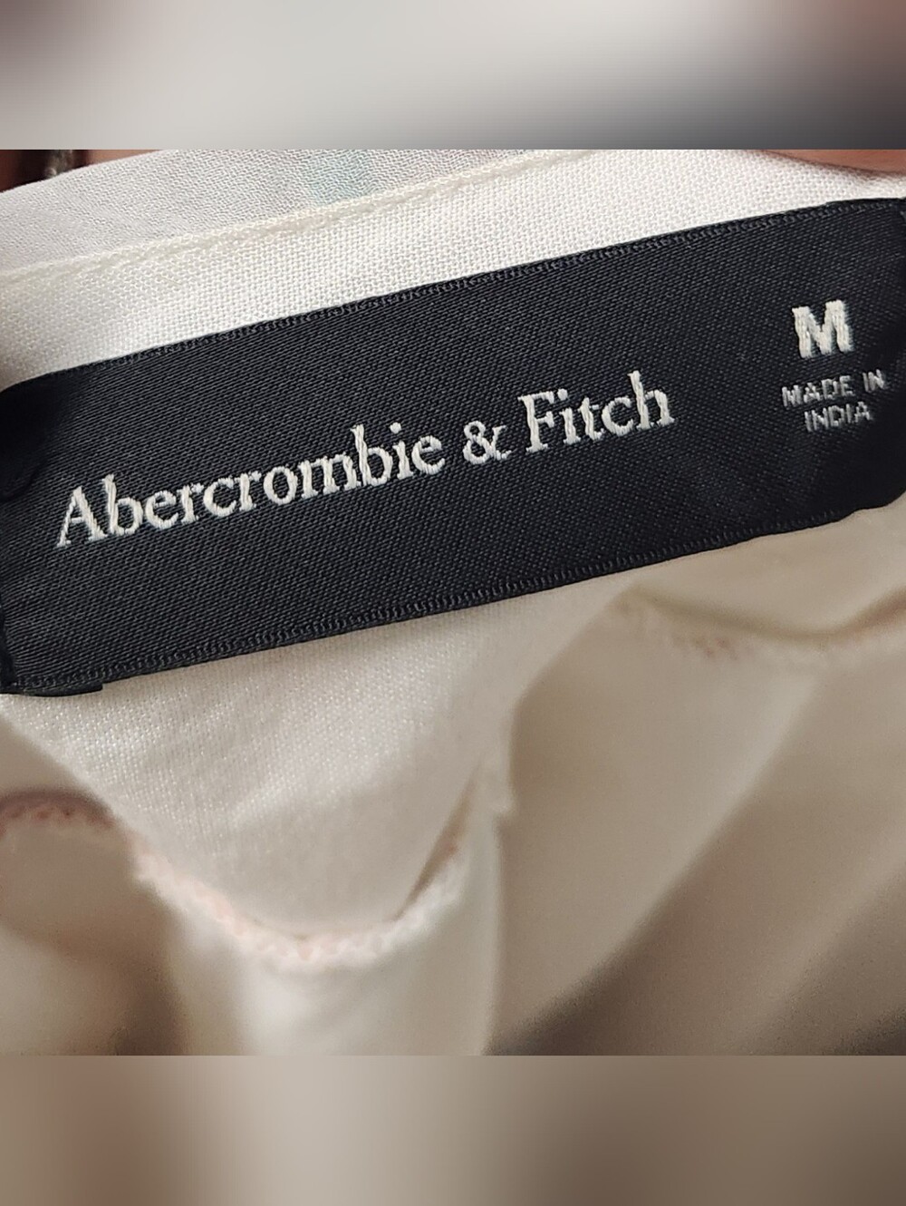 Abercrombie & Fitch Pastel Floral Chiffon Plunge Open Back Mini Dress M - Picture 12 of 15
